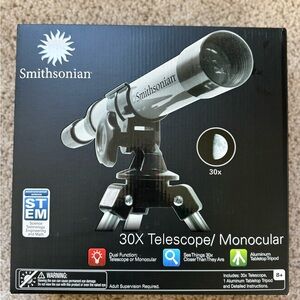Smithsonian Black 30X Telescope/Monocular
